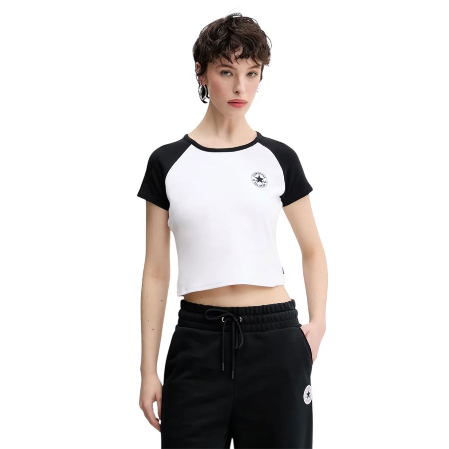 Chuck patch colorblock ss top t-shirt maniche corte da donna Converse | 10027396A01